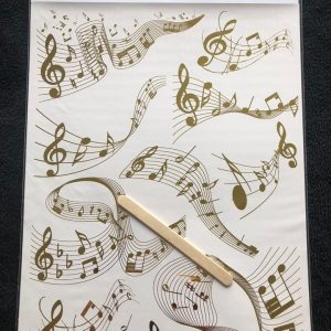 Metallic Foil Rub On Art -Music