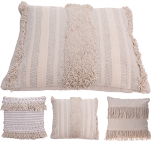 Square Cushion with Tassel design