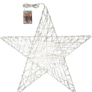 Medium Wire LED Silver Star