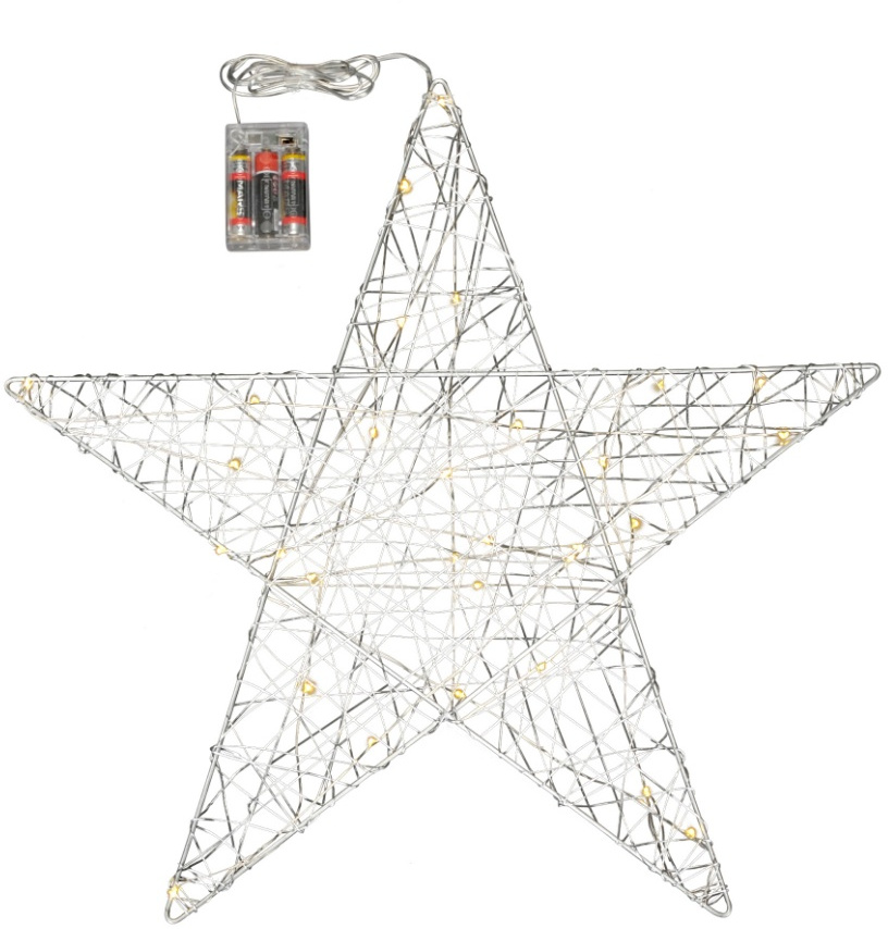 Medium Wire LED Silver Star