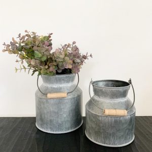 Distressed Metal Churn 16cm