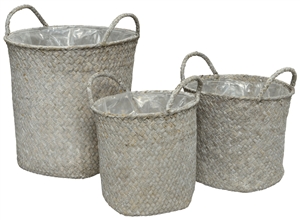 Set Sea Grass Baskets with liner