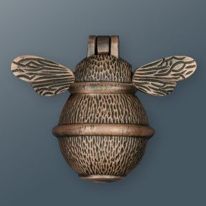 Bumble Bee Door Knocker Antique Copper