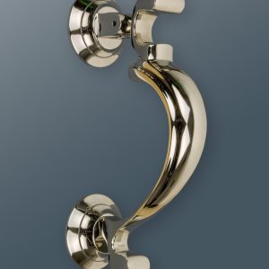 Brass Bee Doctors Door Knocker Nickel