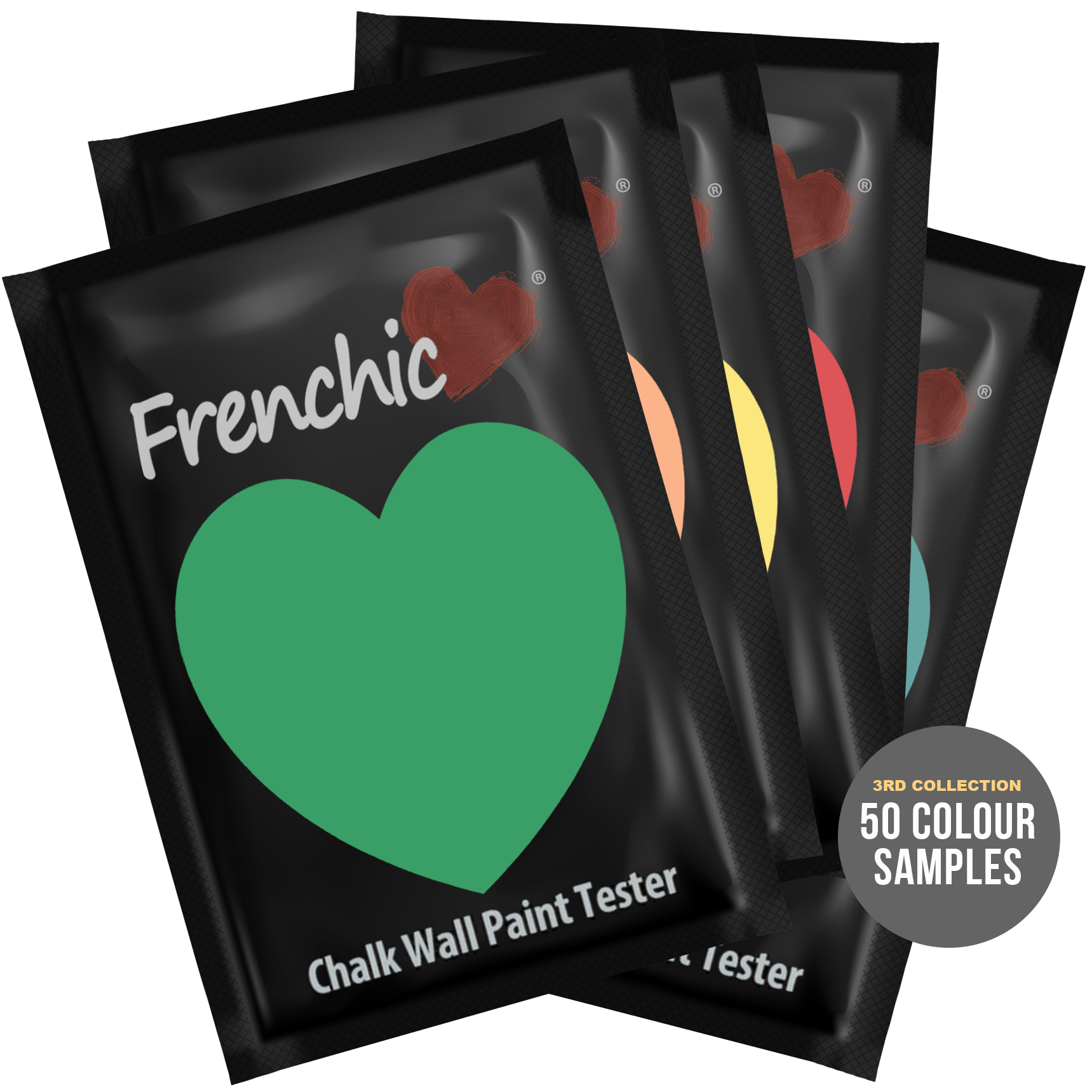 Chalk Wall Paint Sample Sachet Collection No 3