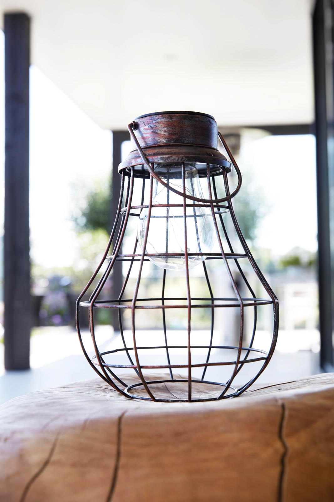 Solar Rumba Copper Lantern
