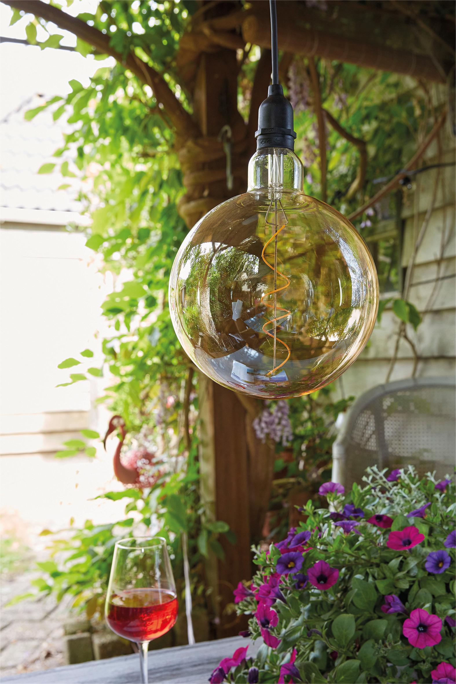 Sphere Hanging Light Bulb