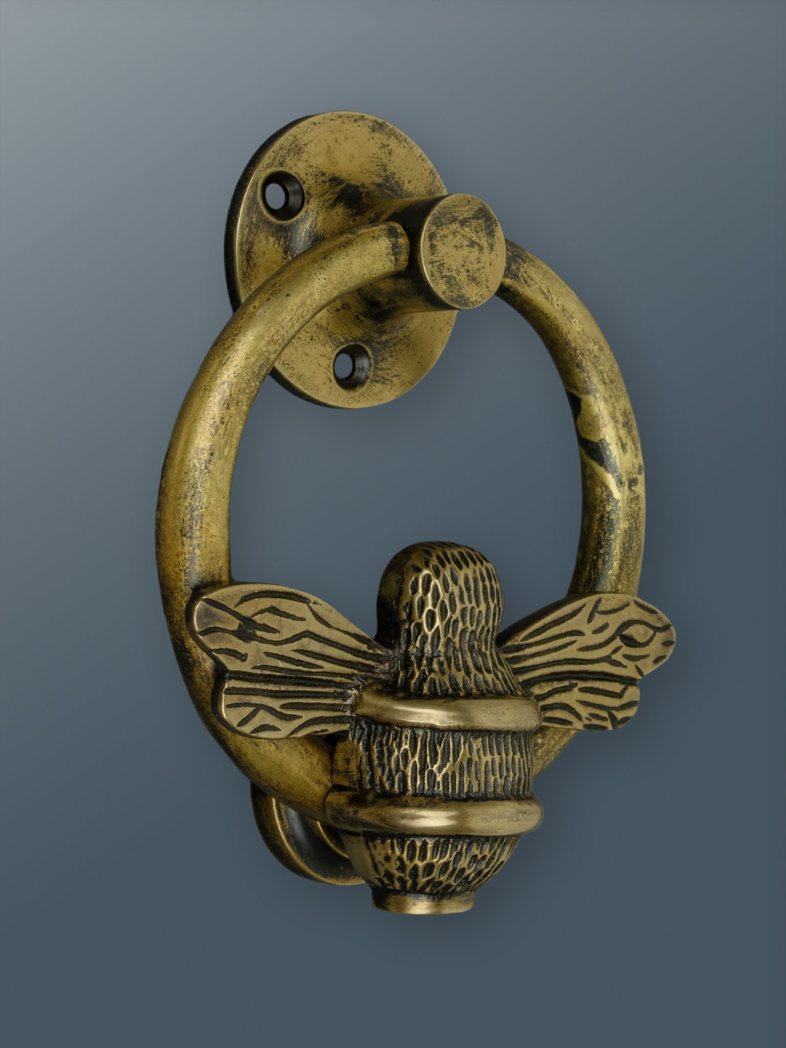 Brass Bee Ring Door Knocker Heritage Brass