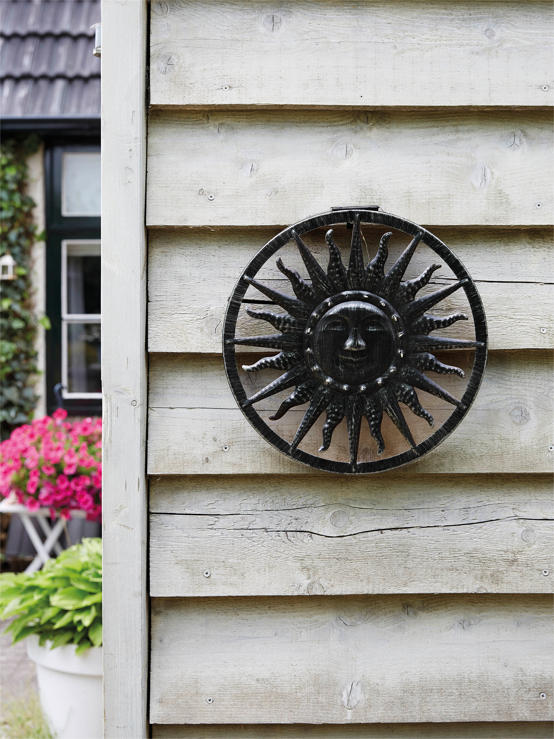 Solar LED Sun Wall Ornament