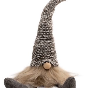 Dark Grey Gonk with dangly legs