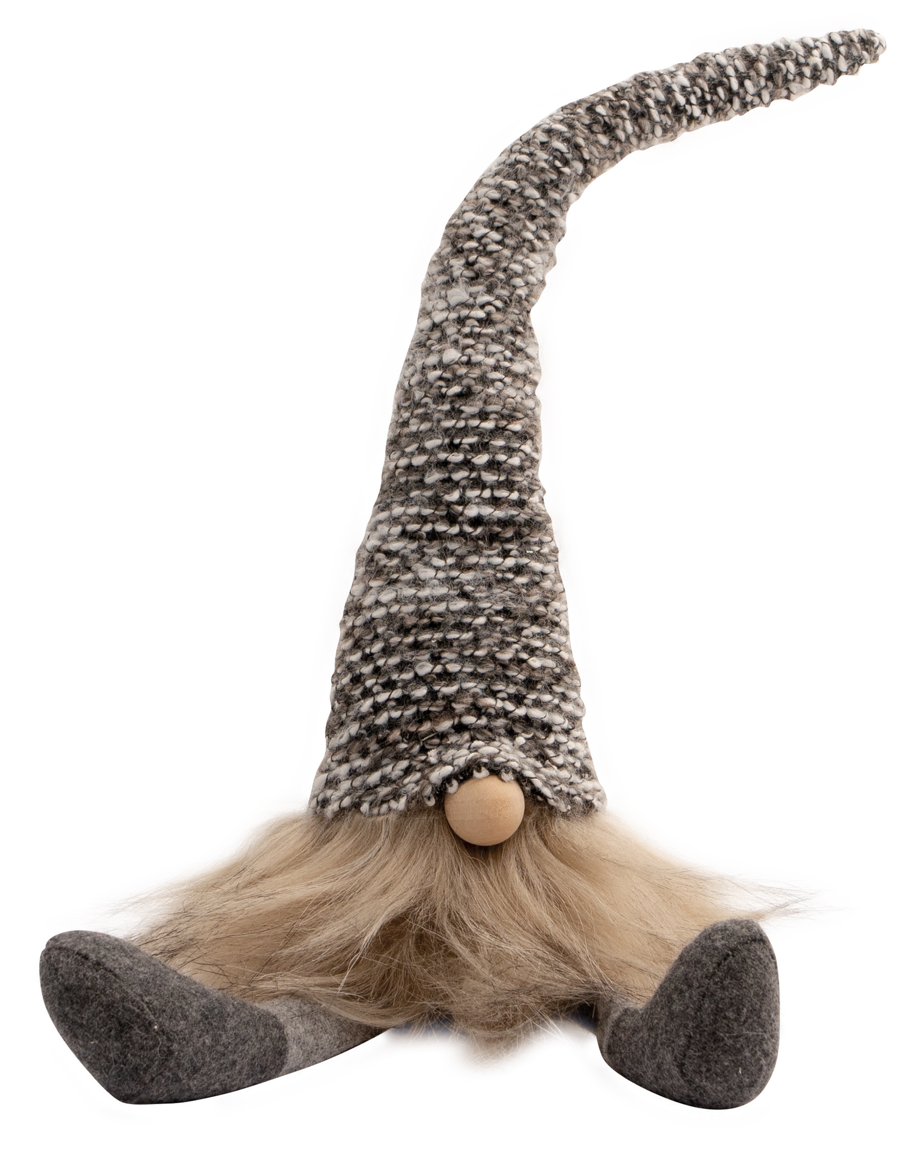 Dark Grey Gonk with dangly legs