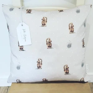 Large Hand Drawn Bunny Cushion