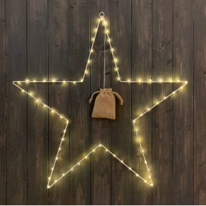Hanging LED Star White